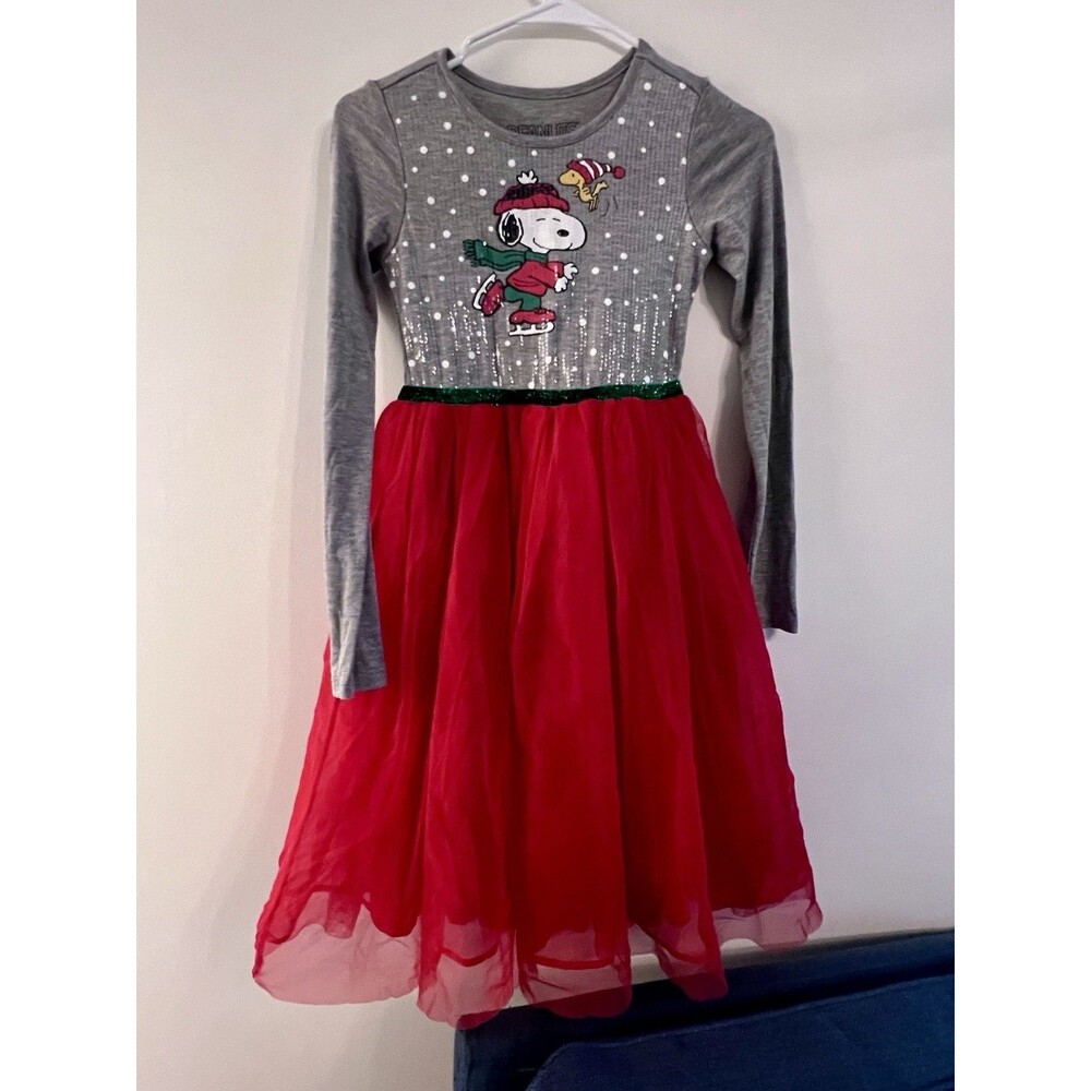 Peanuts Snoopy Christmas Dress M